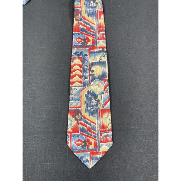 Retired Disney Unlimited necktie hidden Mickey Mouse tie dye - Picture 2 of 7